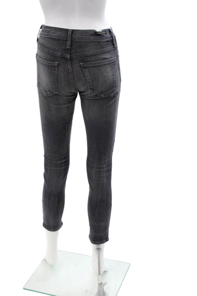 Citizens of Humanity Women Ankle Skinny Dark Gray Jeans Size 24