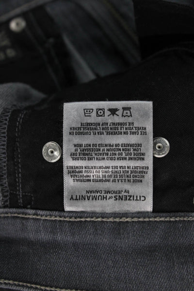Citizens of Humanity Women Ankle Skinny Dark Gray Jeans Size 24