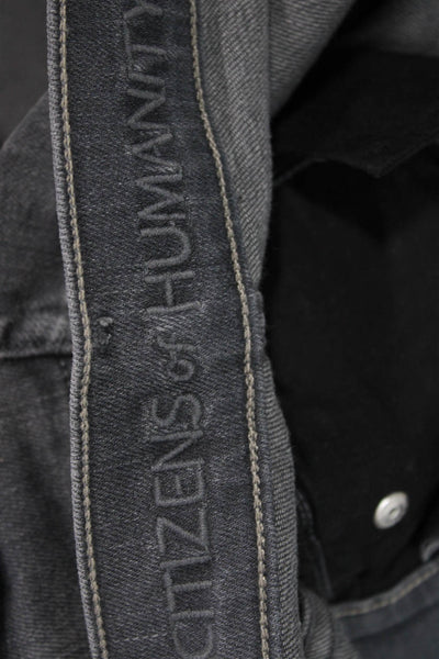 Citizens of Humanity Women Ankle Skinny Dark Gray Jeans Size 24
