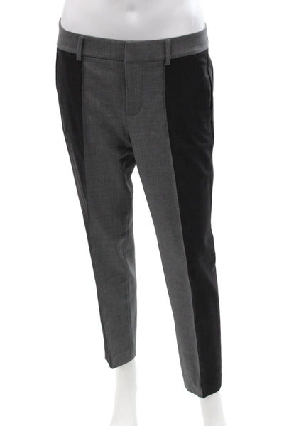 Vince Unisex Ankle Dress Pants Black Wool Blend Size 4
