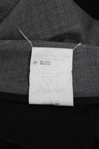 Vince Unisex Ankle Dress Pants Black Wool Blend Size 4