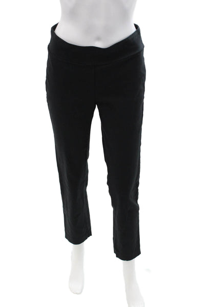 J. Mclaughlin Womens Cropped Ankle Pants Black Size 6