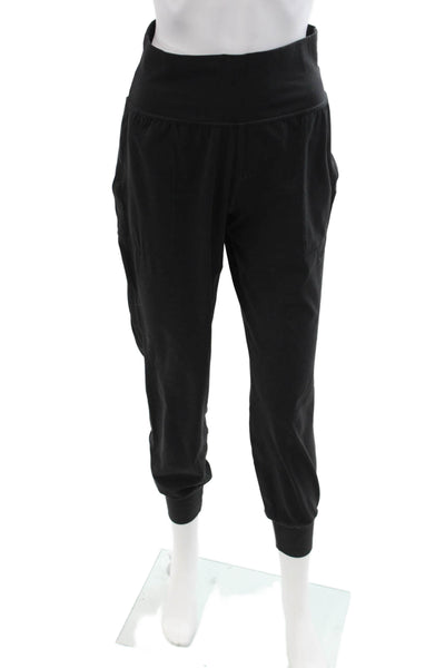 Athleta Womens Jogger Sweatpants Black Cotton Spandex Petite Size S