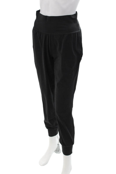 Athleta Womens Jogger Sweatpants Black Cotton Spandex Petite Size S