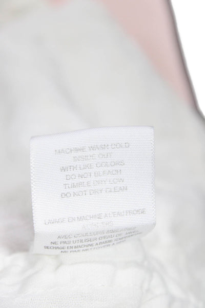 Joie Unisex White Linen Drawstring Beach Shorts Size 6