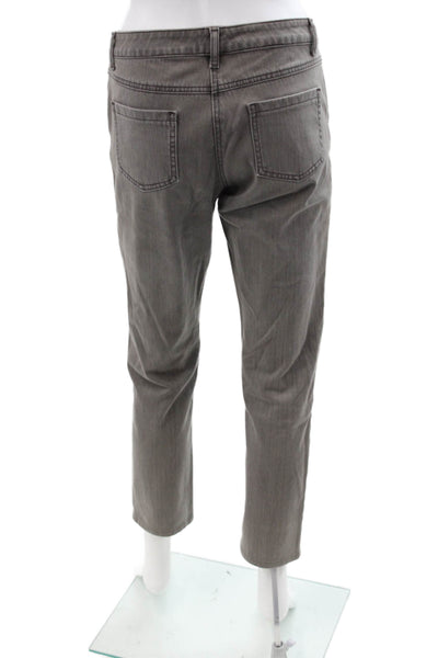 J. Mclaughlin Womens Ankle Cropped Gray Mid Rise Pants Size 26