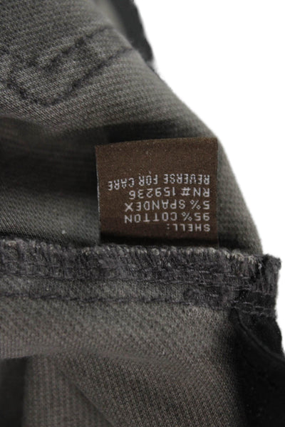 J. Mclaughlin Womens Ankle Cropped Gray Mid Rise Pants Size 26
