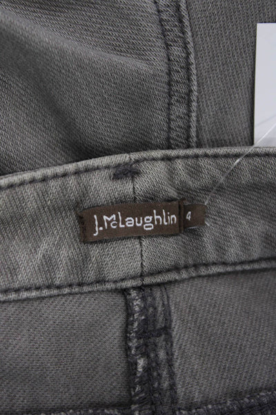 J. Mclaughlin Womens Ankle Cropped Gray Mid Rise Pants Size 26
