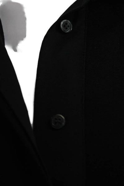 Madewell Womens Shirt Dress Black Long Sleeve Collared Button Polyester Size S