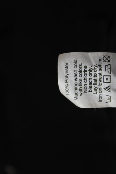 Madewell Womens Shirt Dress Black Long Sleeve Collared Button Polyester Size S