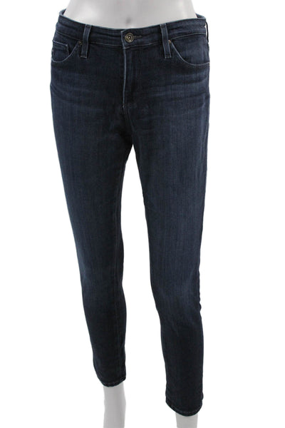 AG Adriano Goldschmied Women Ankle Skinny Leg Jeans Dark Blue Size 27