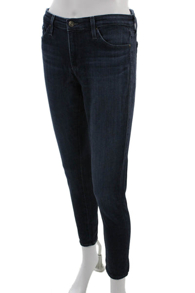 AG Adriano Goldschmied Women Ankle Skinny Leg Jeans Dark Blue Size 27