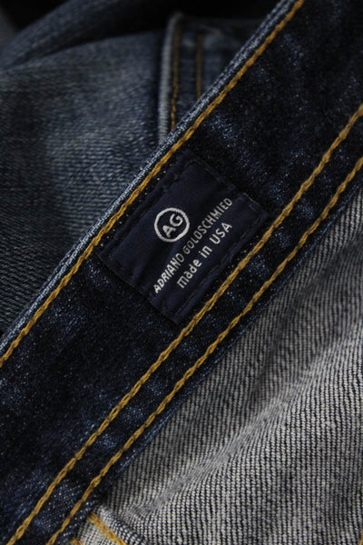 AG Adriano Goldschmied Mens Bootcut Flared Dark Blue Jeans Size 42