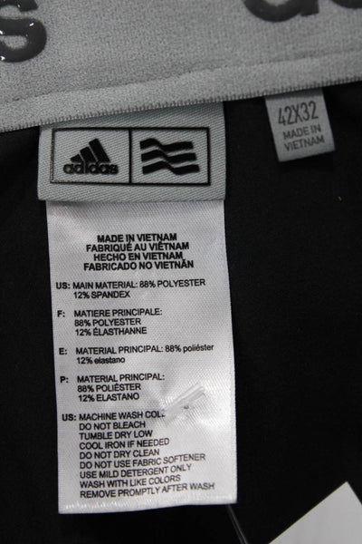 Adidas Mens Dress Pants Black Big & Tall Size 42