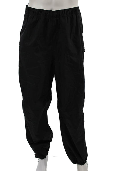 Rei Co Op Mens Black Nylon Rain Windbreaker Pants Drawstring Size 2XL