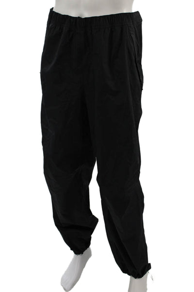 Rei Co Op Mens Black Nylon Rain Windbreaker Pants Drawstring Size 2XL