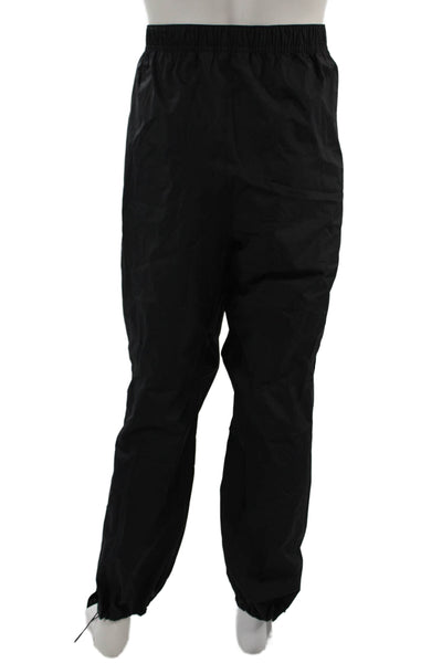 Rei Co Op Mens Black Nylon Rain Windbreaker Pants Drawstring Size 2XL