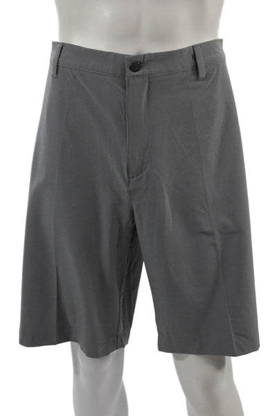 Adidas Mens Chino Shorts Gray Button Size 42
