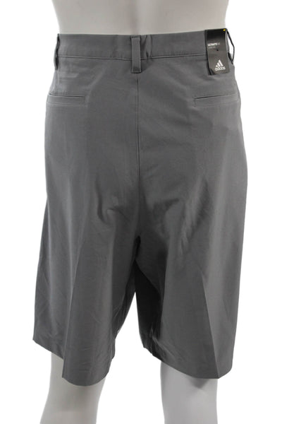 Adidas Mens Chino Shorts Gray Button Size 42