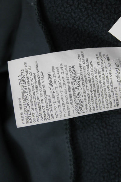 Under Armour Mens Windbreaker Gray Polyester Zip High Neck Size 2XL