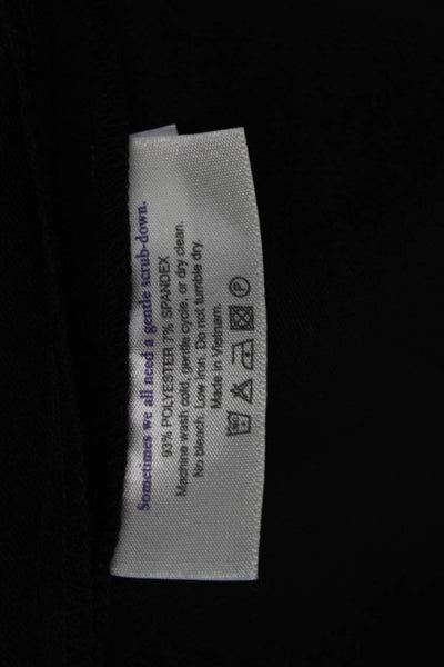 MM. La Fleur Women Shift Dress Black 3/4 Sleeve Round Neck Zip Size 14
