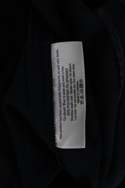 MM. La Fleur Womens Dark Blue Shift Dress Square Neck 3/4 Sleeve Size 6