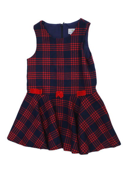 Florence Eiseman Girls Striped Sleeveless A-Line Mini Dress Blue Size 5