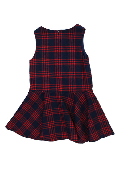 Florence Eiseman Girls Striped Sleeveless A-Line Mini Dress Blue Size 5