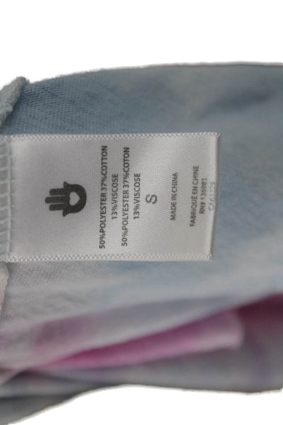 Spiritual Gangster Womens Cropped Tank Light Blue Sleeveless Size S
