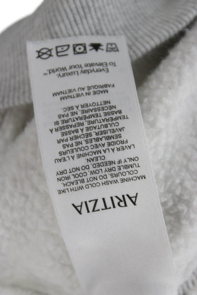 Aritzia Womens Gray V-Neck Pullover Hoodie Long Sleeve Size XS