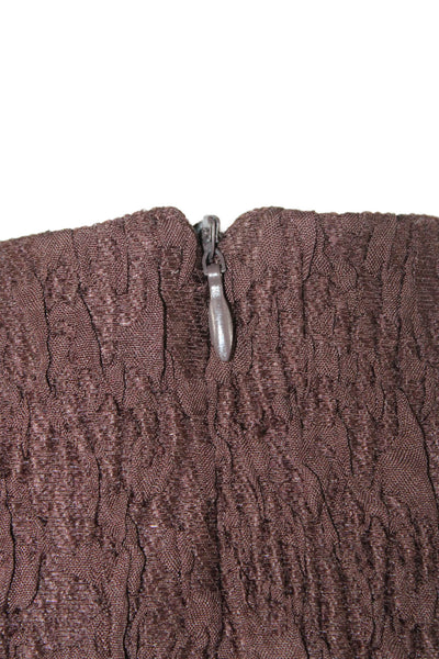 Zara Women Brown Polyester Sleeveless Zip Blouse Classic Fall Size S