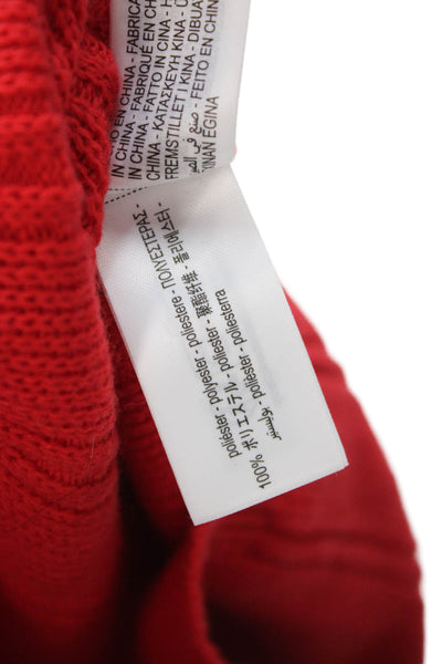 Zara Unisex Striped Red Pullover Sweater Crew Neck Short Sleeve Size L