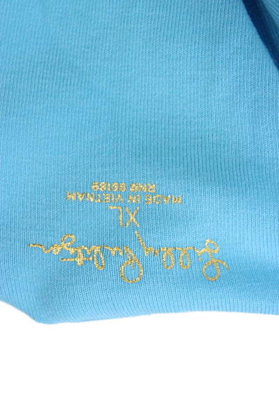 Lilly Pulitzer Womens Light Blue Sleeveless Basic Tank Round Neck Size XL