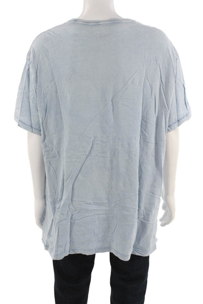 Polo Ralph Lauren Mens Light Blue Cotton Crew T-Shirt Size 2XL