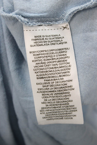 Polo Ralph Lauren Mens Light Blue Cotton Crew T-Shirt Size 2XL