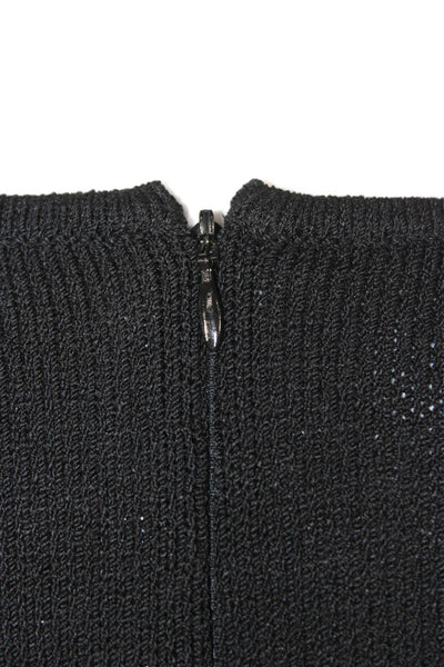 St. John Collection By Marie Gray Women Black Sweater Dress Wool Rayon Size 4