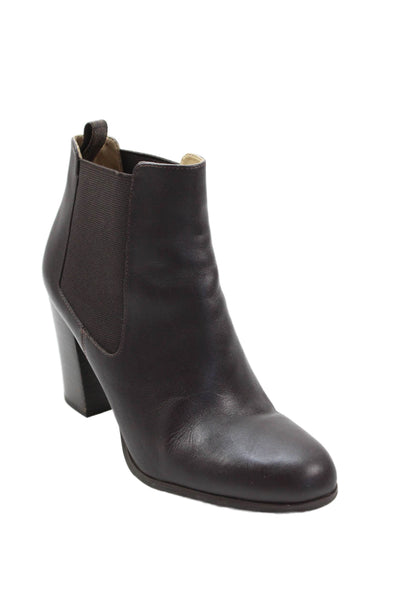 Michael Kors Womens Leather Ankle Boots Heels Brown Size 8.5M