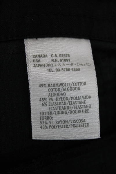 Escada Sport Women Dress Pants Black Designer Size 42