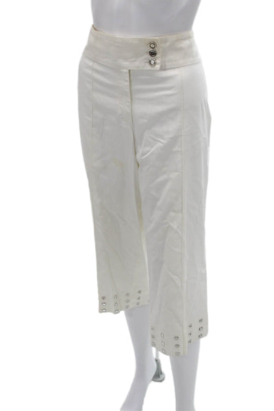 Escada Sport Women Cropped Capri Pants White Size 14