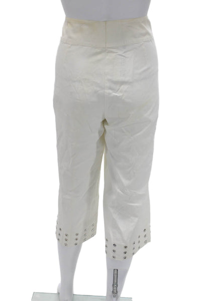Escada Sport Women Cropped Capri Pants White Size 14