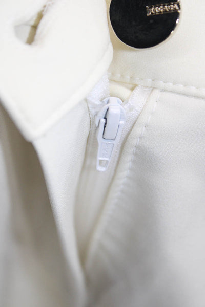 Escada Women White Cropped Ankle Dress Pants Size 42
