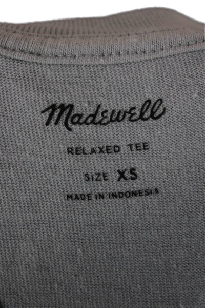 Madewell Mens Gray Cotton Crew Neck Short Sleeve T-Shirt Size XS