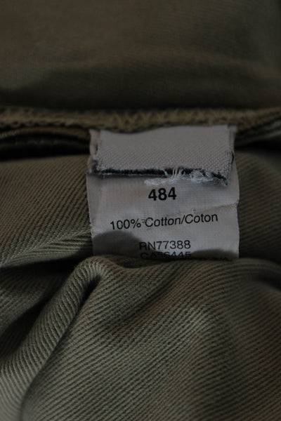 J Crew Mens Chino Pants Beige Cotton Button Closure Inseam 32 Size 31