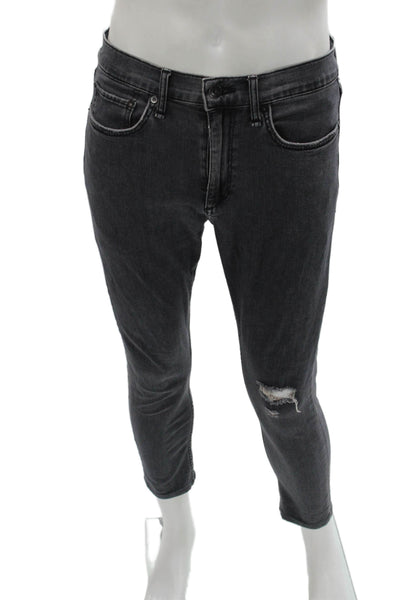 Rag & Bone Mens Skinny Ankle Jeans Dark Gray Size 33