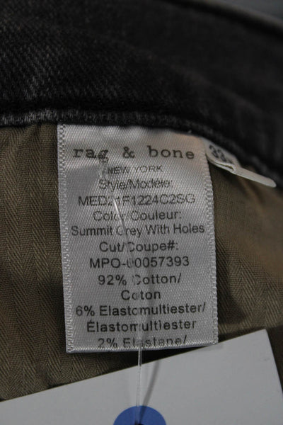 Rag & Bone Mens Skinny Ankle Jeans Dark Gray Size 33