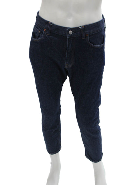 Everlane Mens Ankle Cropped Dark Blue Jeans Size 30