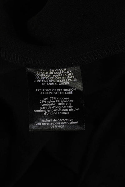 PJK Patterson J Kincaid Womens A-Line Pleated Mini Skirt Black Size M