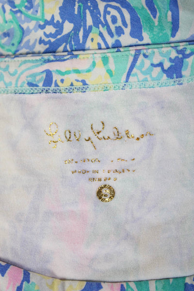 Lilly Pulitzer Women Blue Shift Dress 3/4 Sleeve Knee Length Size S