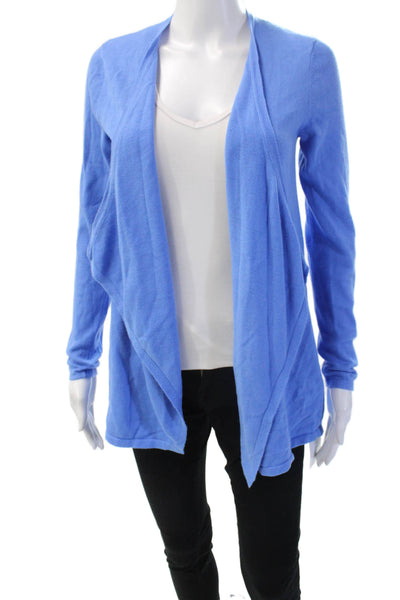 Lilly Pulitzer Unisex Blue V-Neck Cashmere Blend Cardigan Long Sleeve Size S