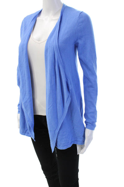 Lilly Pulitzer Unisex Blue V-Neck Cashmere Blend Cardigan Long Sleeve Size S